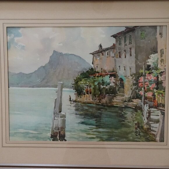 Lithograph Print Switzerland Landscape Nicolas Markovitch A. Marc Watercolor - Picture 2 of 9
